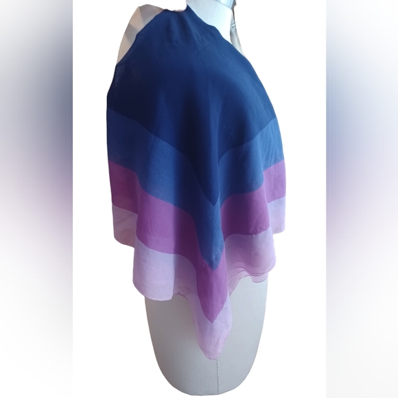 Purples and Pinks sheer Scarf Shawl - Picture 8 of 8